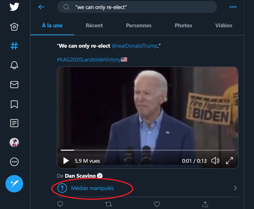 Médias manipulés sur Twitter