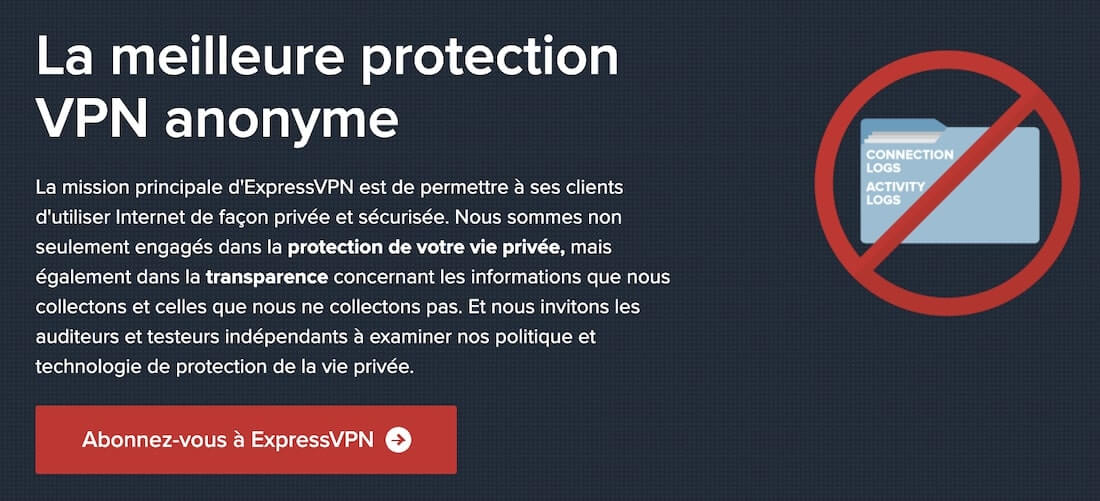 ExpressVPN no log VPN