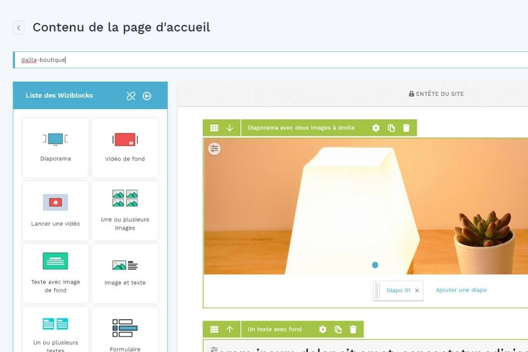 Ajout de contenu Dropizi