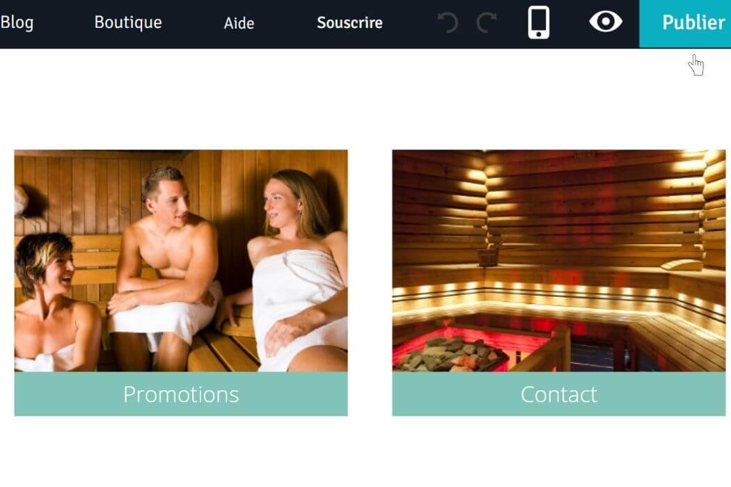 Publier site Webself