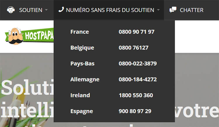 Support Téléphonique HostPapa