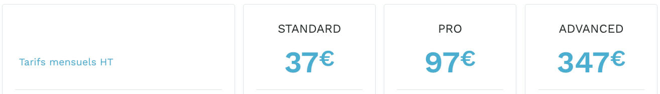 Tarifs WiziShop sans engagement