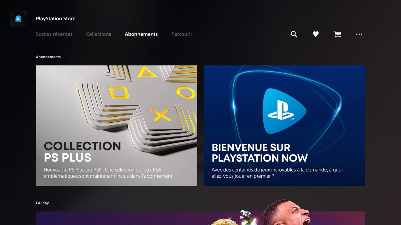 Présentation de l'interface de la PS5 (photo et vidéo)