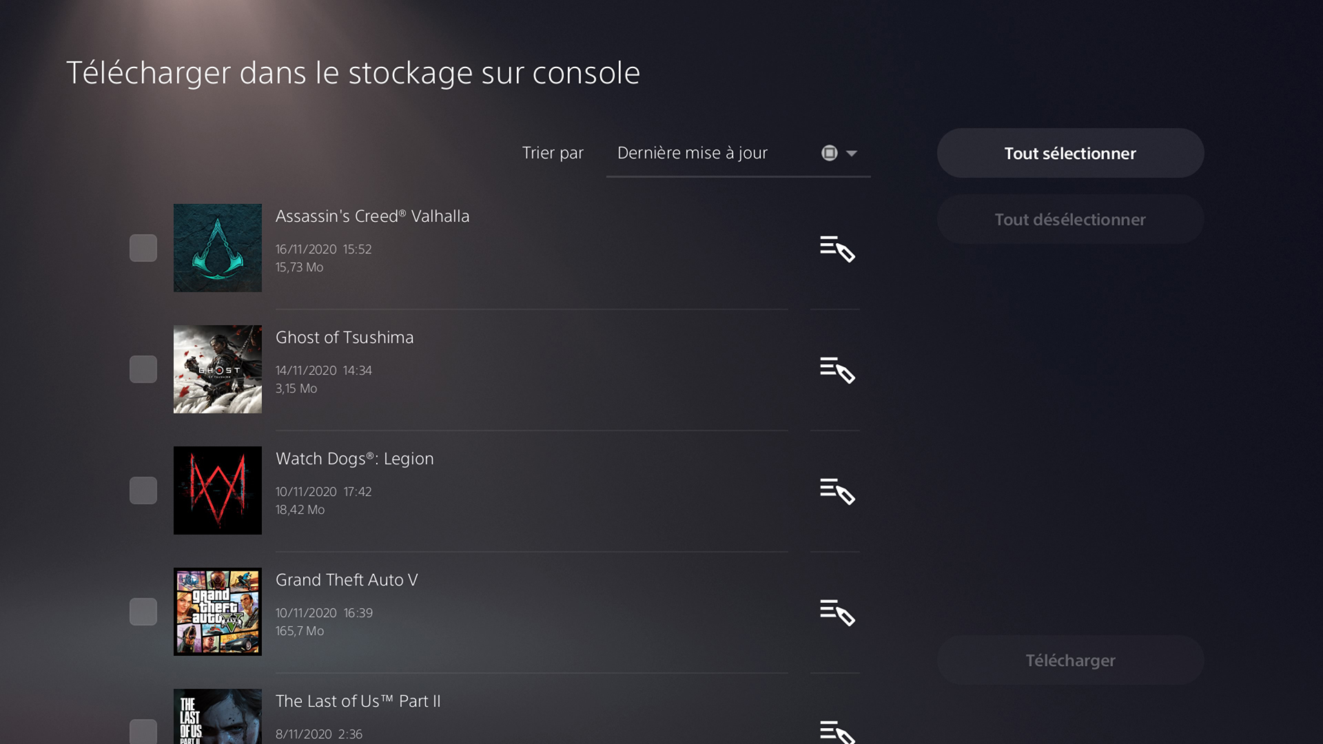 Transfert Sauvegardes PS4 vers PS5