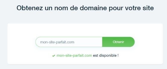Nom de domaine Wix
