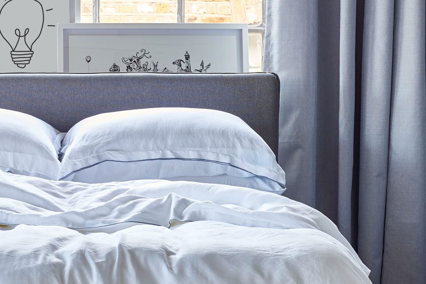 Taie d'oreiller en lin Eve