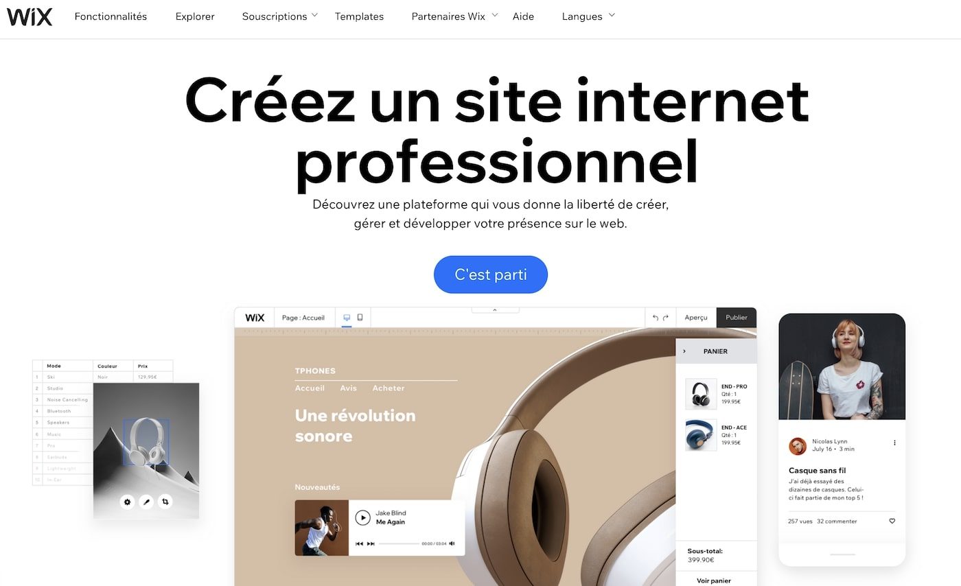 Site-artisan-Wix