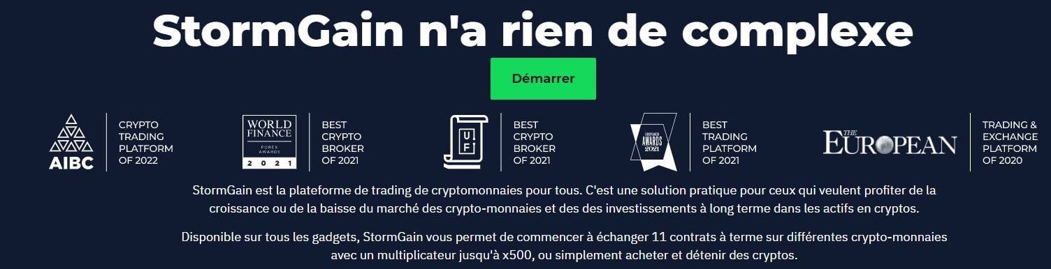 présentation de stormgain