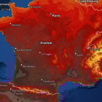 Carte France chaleur