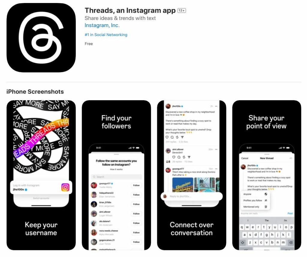 Smartphone Text Thread Comment installer Threads sur votre smartphone Android / iPhone