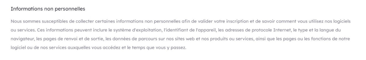 Politique de confidentialité de iTop VPN