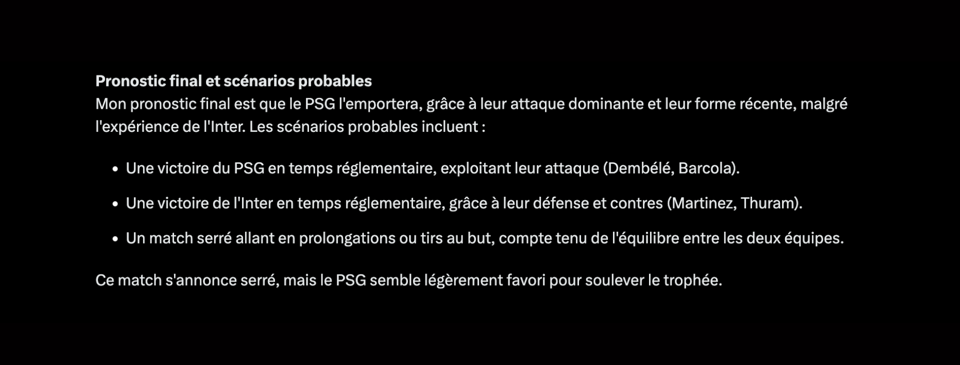 Inter Psg Grok