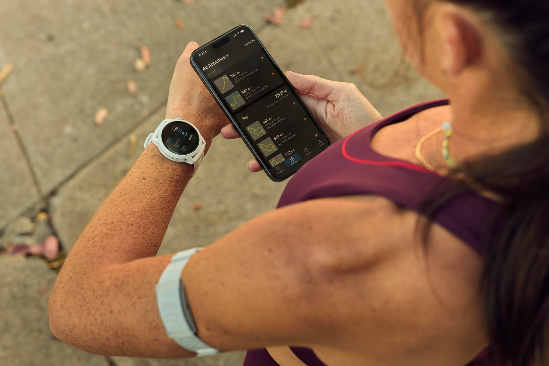 Coros Pace 4 Montre Blanc