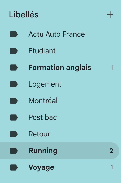 Gmail Libelles Personnalises