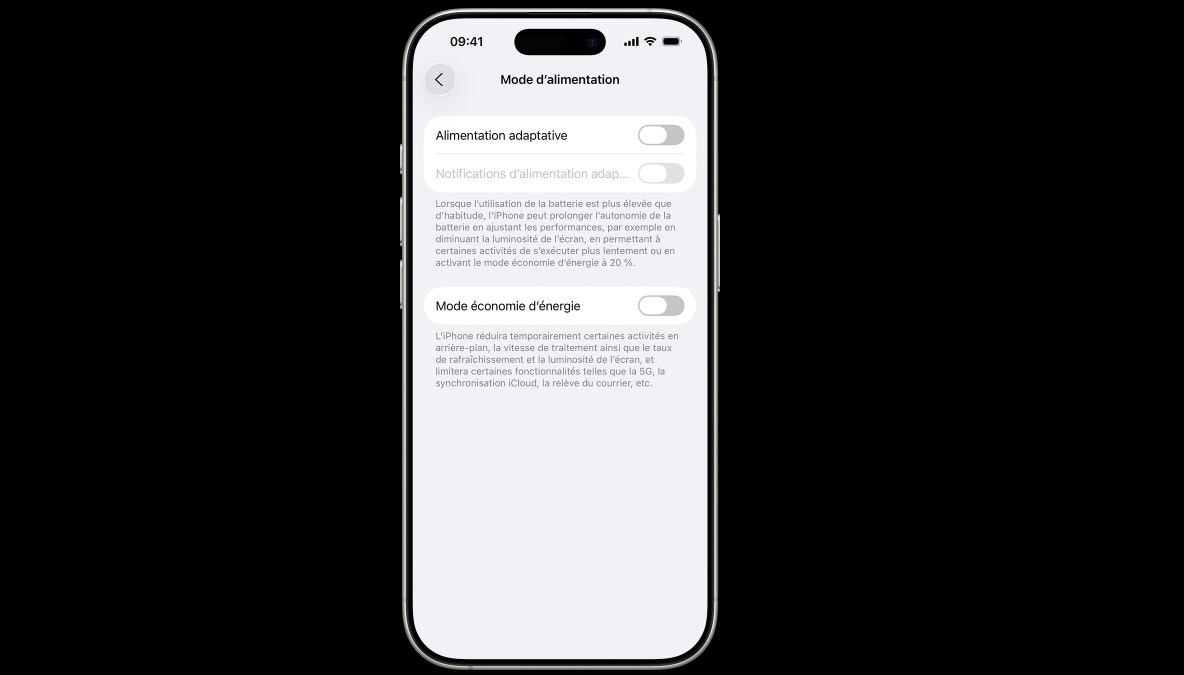 iPhone Autonomie