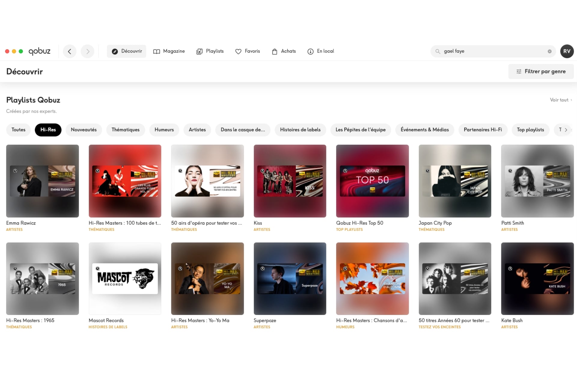 Playlists Qobuz