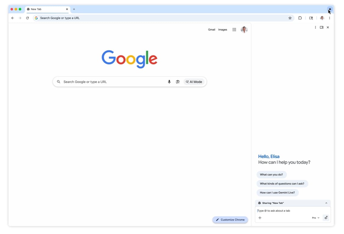 Google Gemini Chrome