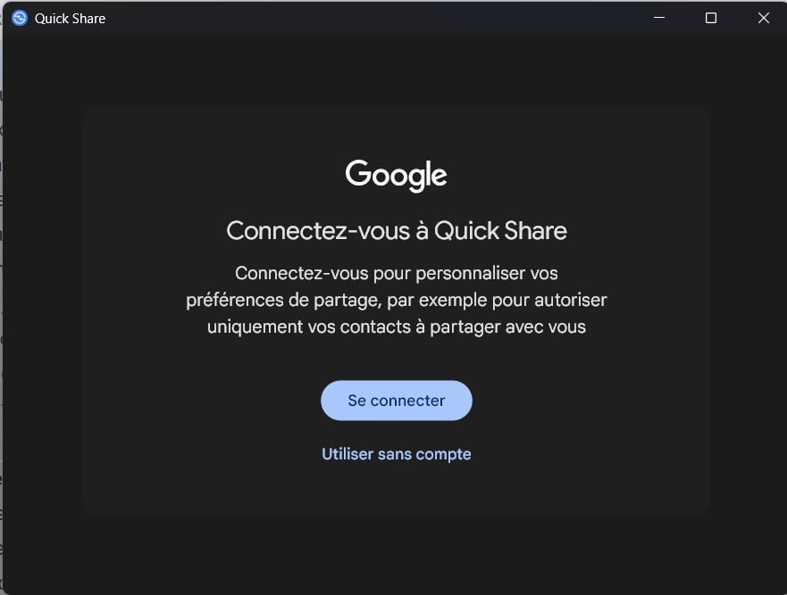Quick Share Windows