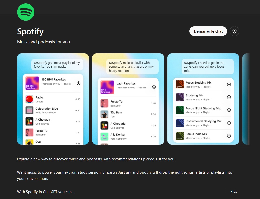 Spotify Chatgpt