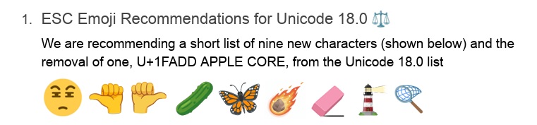 Unicode Emoji 18