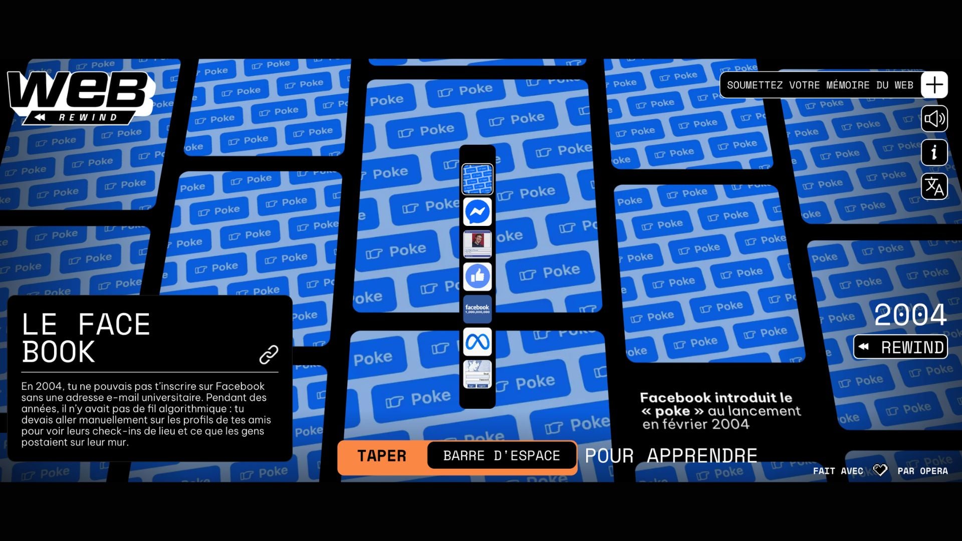 Facebook Web Rewind Opera