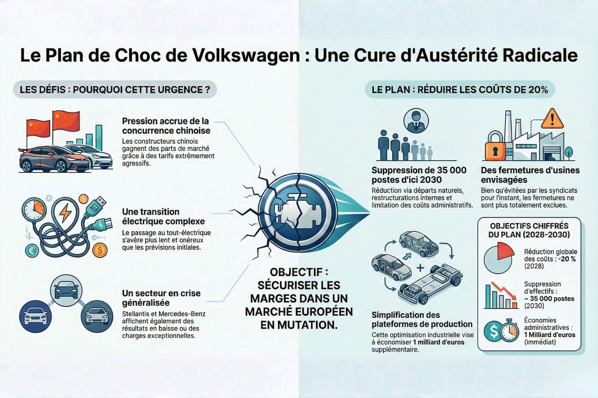 Volkswagen Plan Austerite Infographie