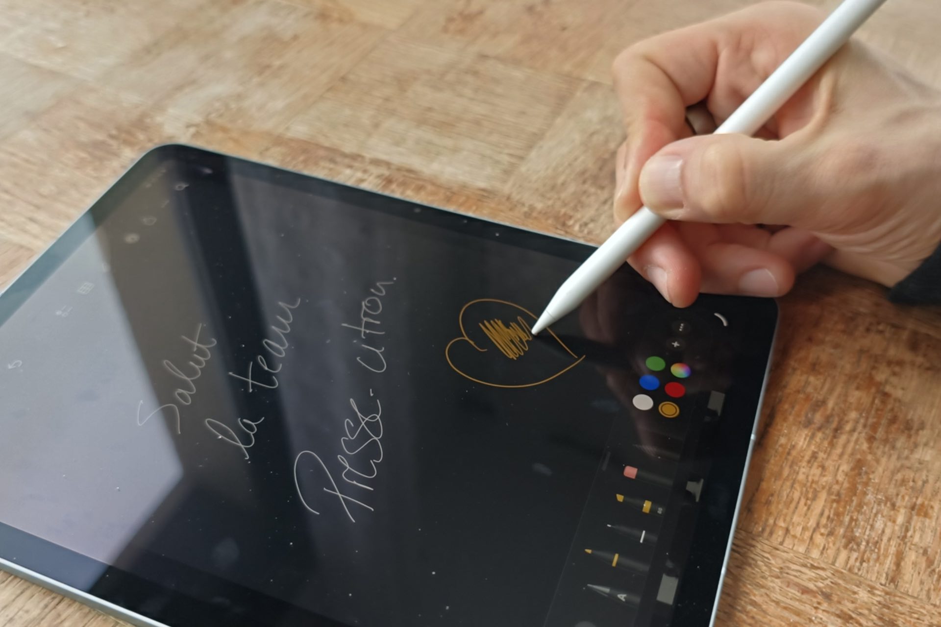 test ipad air m4 travail