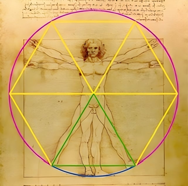 Vitruvian Triangle Man