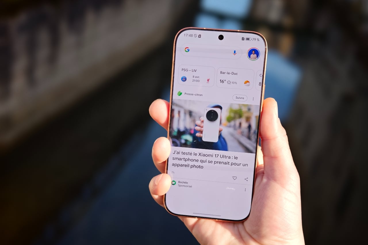 Honor 600 copie iPhone 17 Pro test écran lumineux