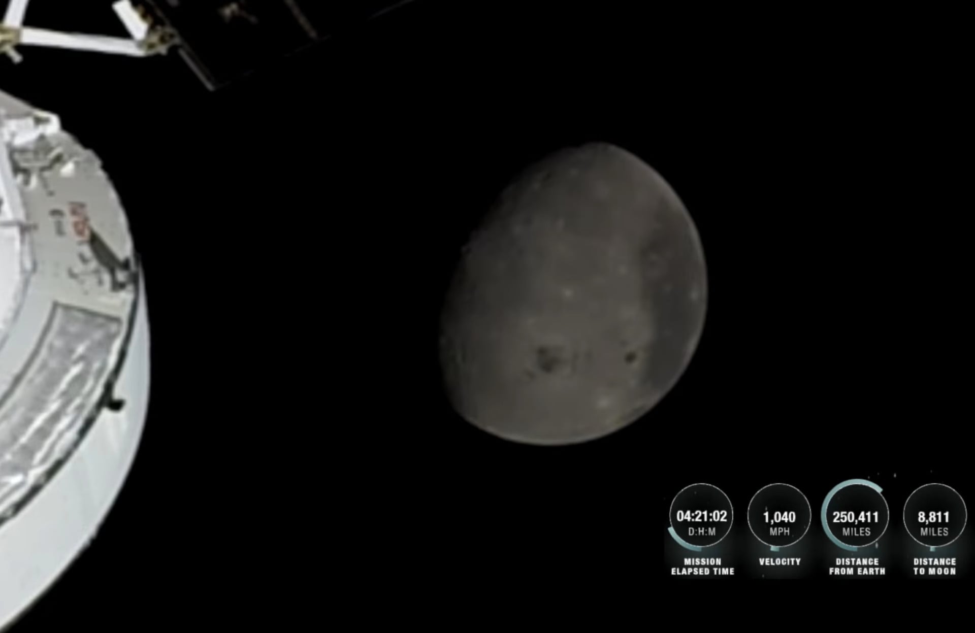 direct artemis 2 observation lune