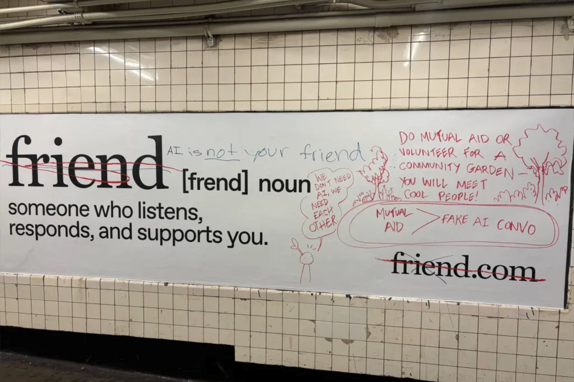 Friend Publicite Metro Degradations