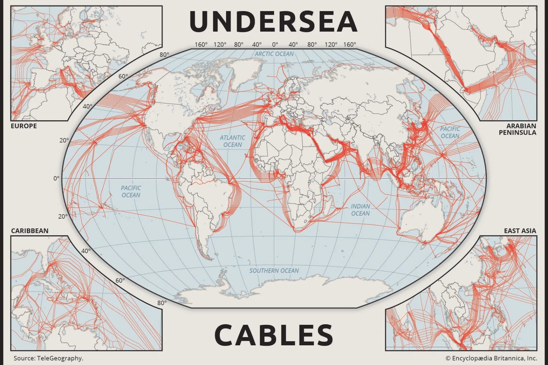 Carte Cables Sous Marin
