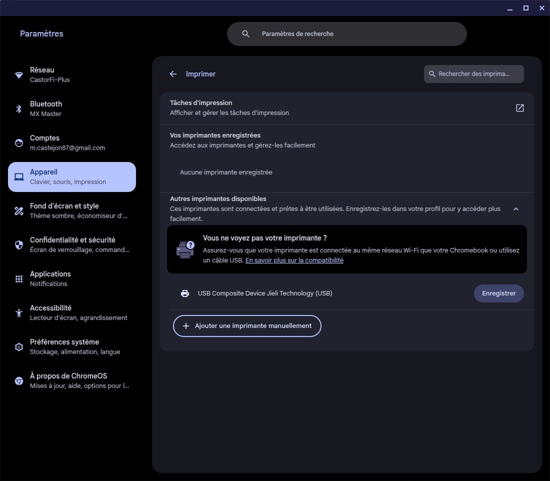 Probleme Imprimante Chromeos 2