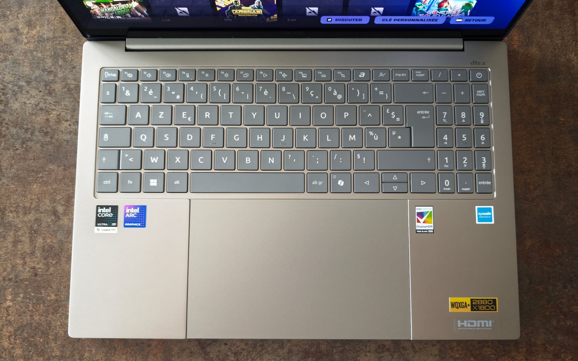 Acer Swift 16 Ai Clavier