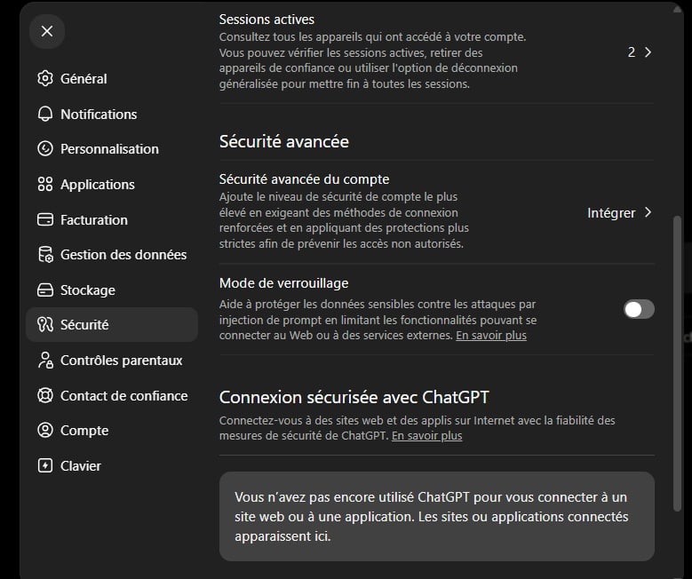 Chatgpt Verouillage