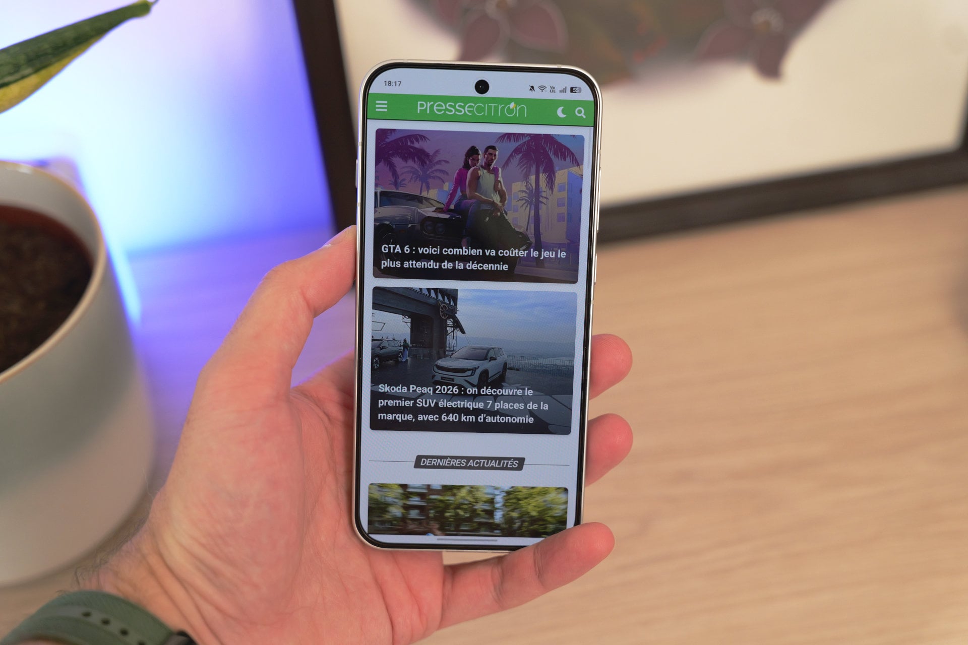 Oppo Reno 16 Pro Presse Citron