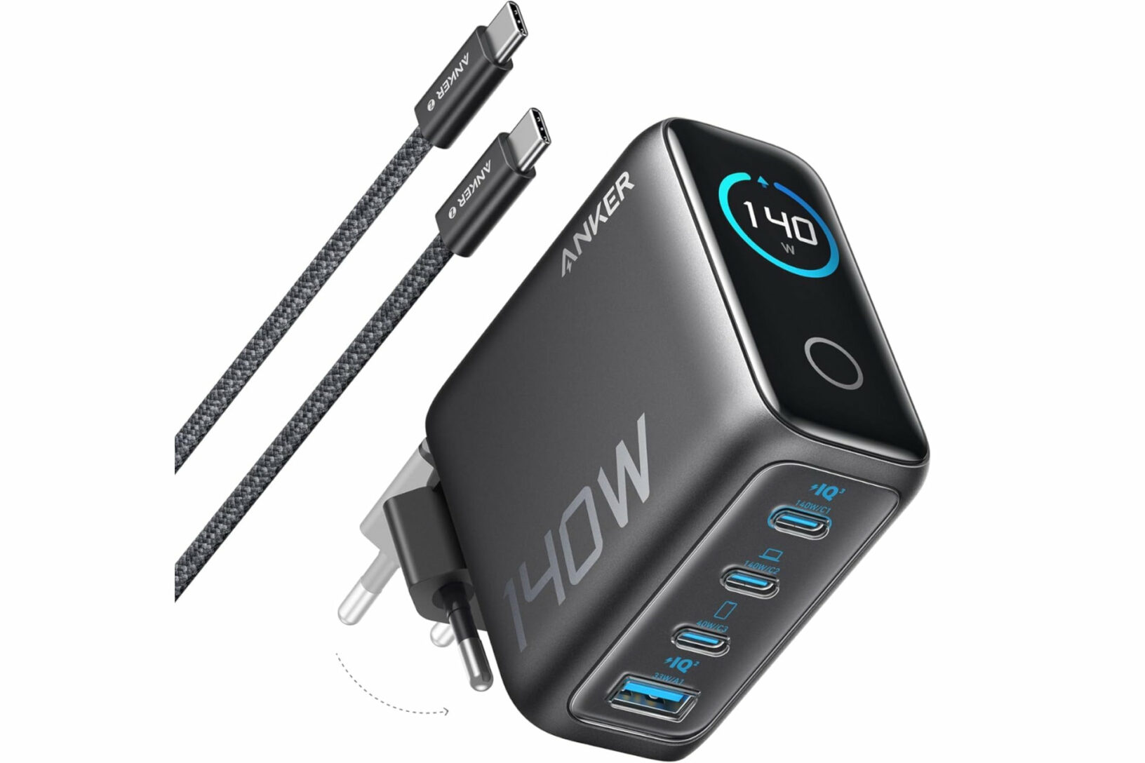 Chargeur 9V Pour Vélo D’appartement Care Booster Series – Réf. 55536, Câble 90 Cm, Prise Européenne