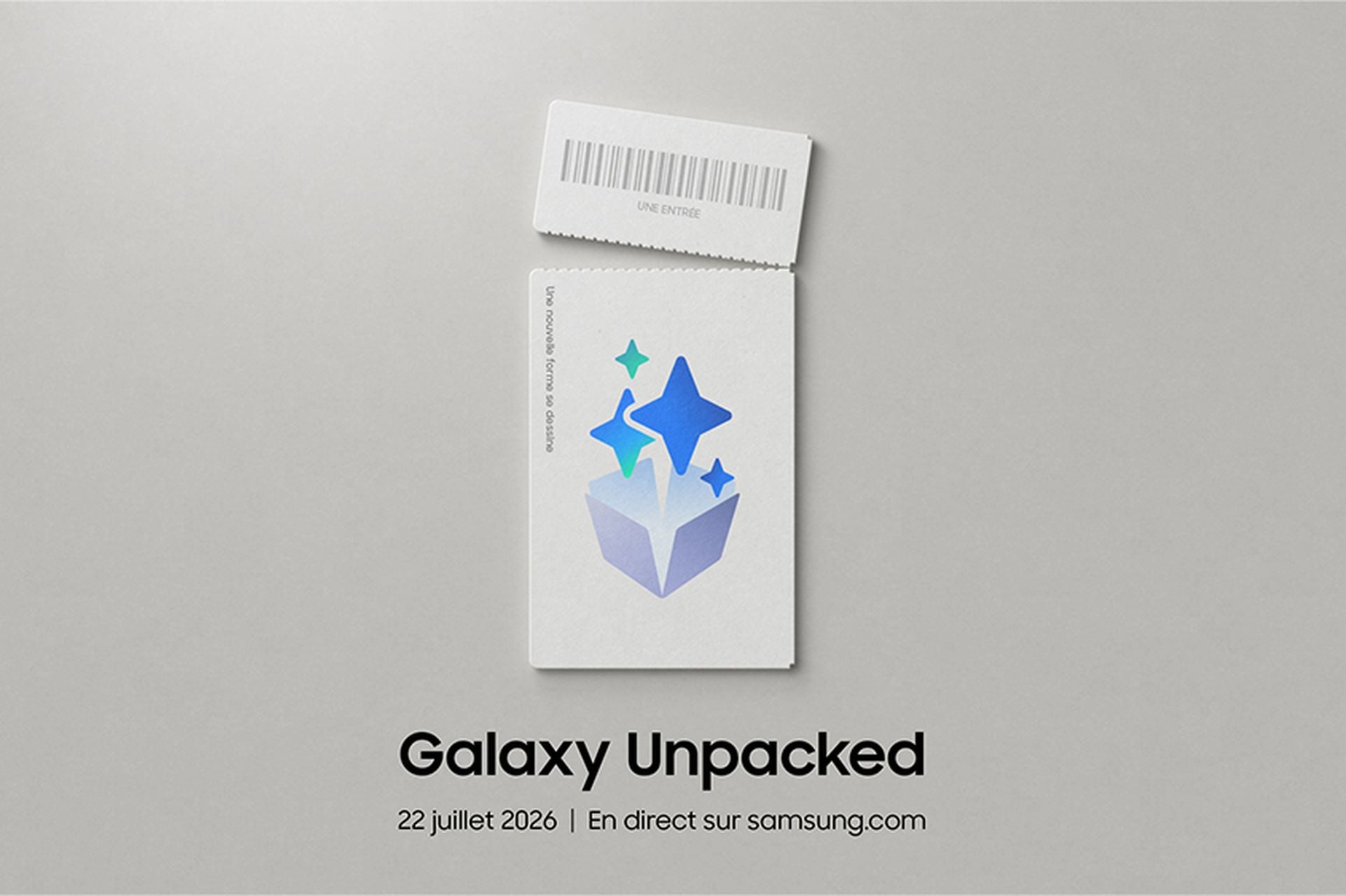 Invitation Unpacked Samsung Juillet 2026