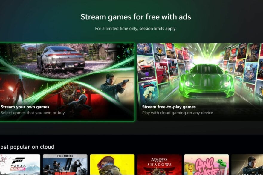 Xbox lance un service de cloud gaming gratuit, financé par la publicité