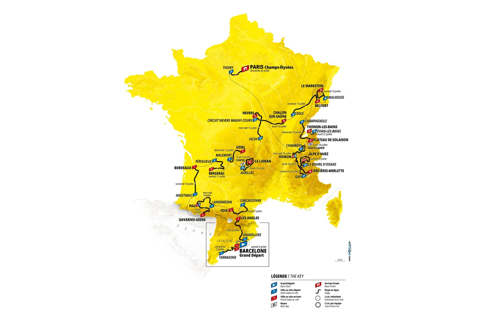 Parcours Tour De France 2026 Details Etapes