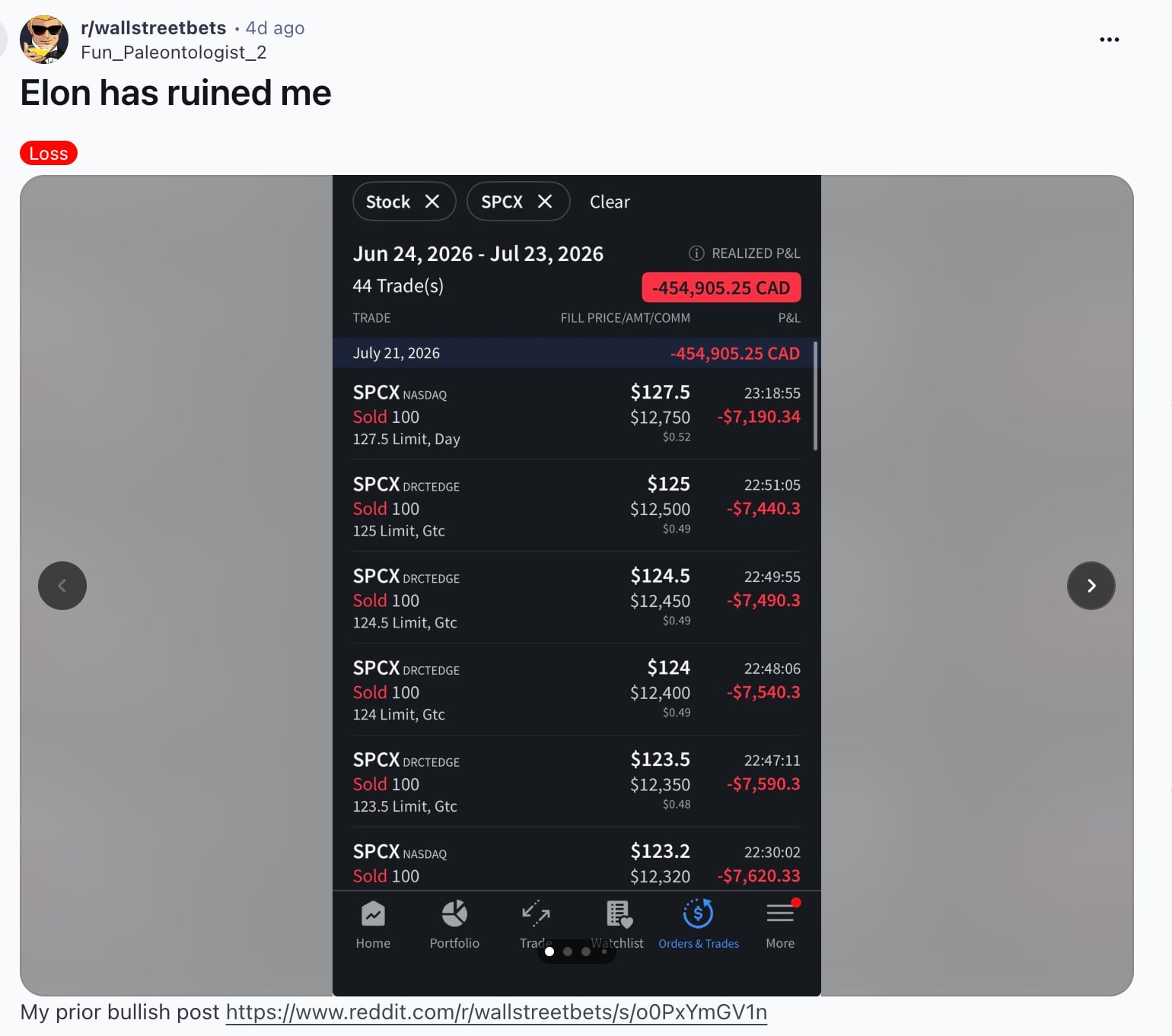 Reddit Spacex