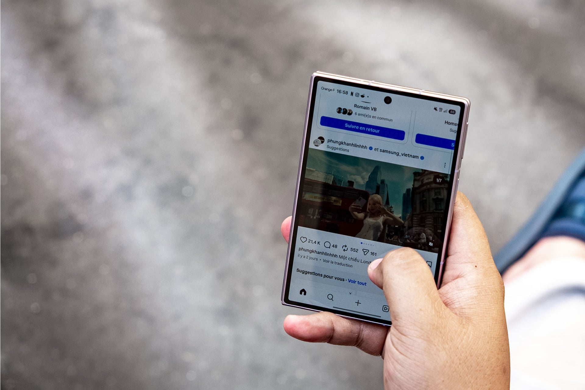 Test Galaxy Z Fold8 Insta Ferme