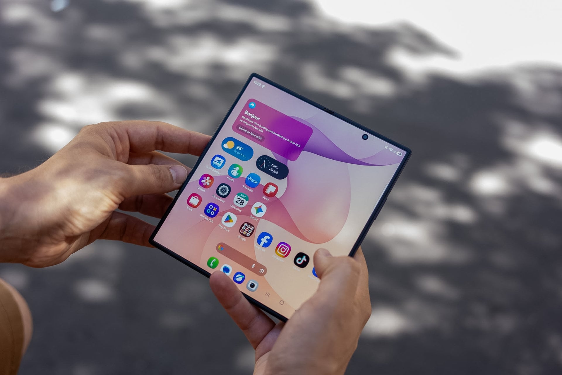 Test Galaxy Zfold8 Ultra Ecran Ouvert