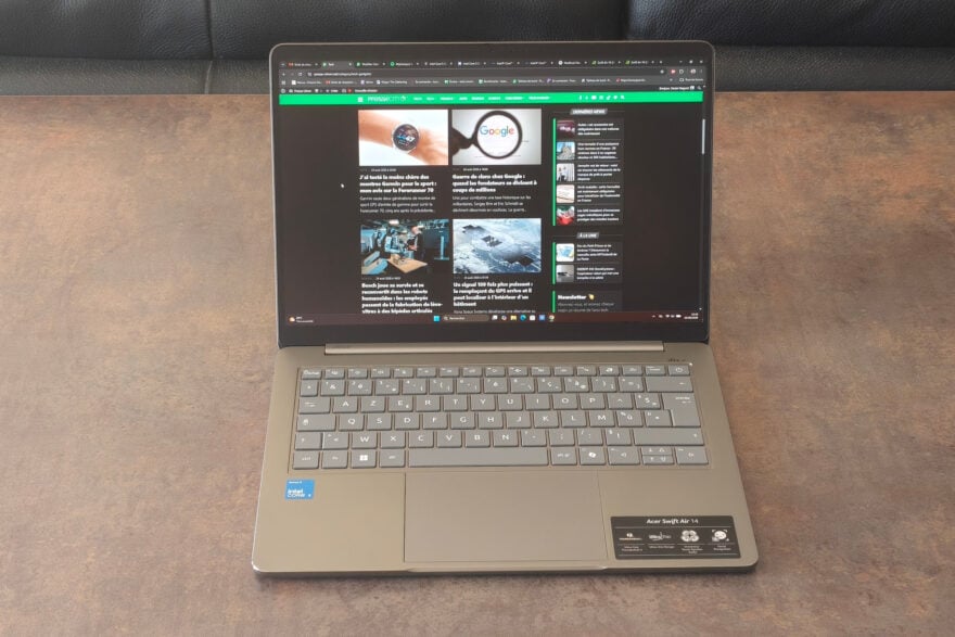 Test Acer Swift Air 14 : un challenger de poids pour le MacBook Neo d’Apple