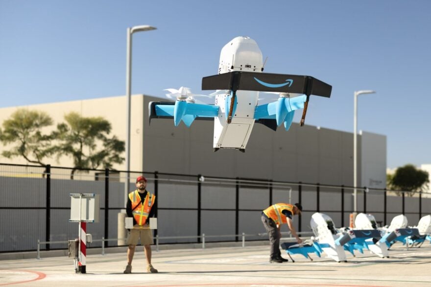 About Amazon Hero Drone Takes Off 1920x1280