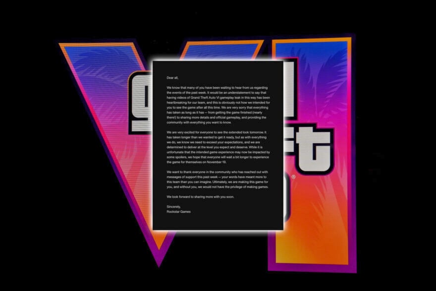 « C’est un crève-cœur » : Rockstar sort du silence sur les fuites de GTA 6 et s’excuse pour son manque d’informations officielles