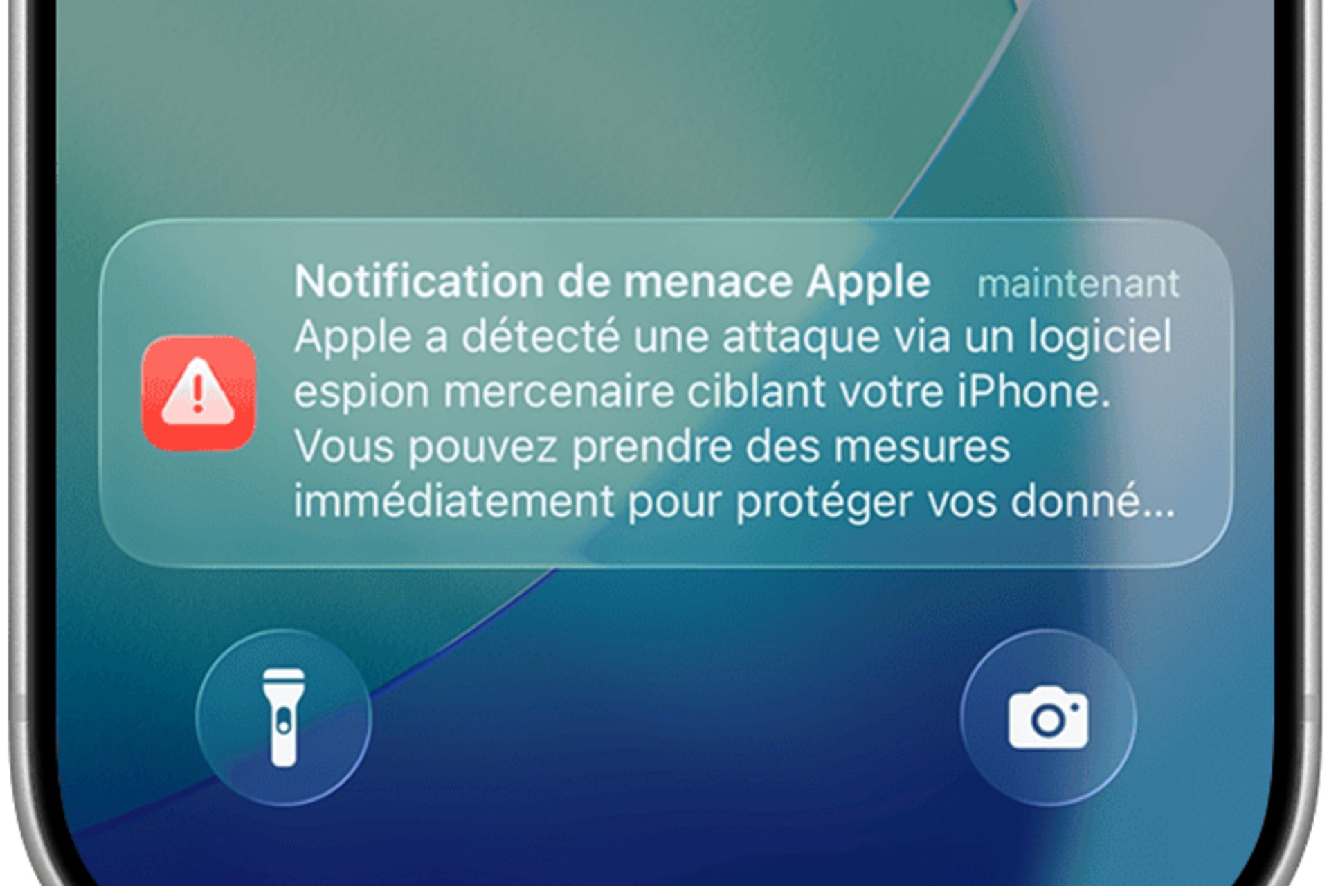 iOS 26 iPhone 17 Pro Lock Screen Threat Notification 1920x1280
