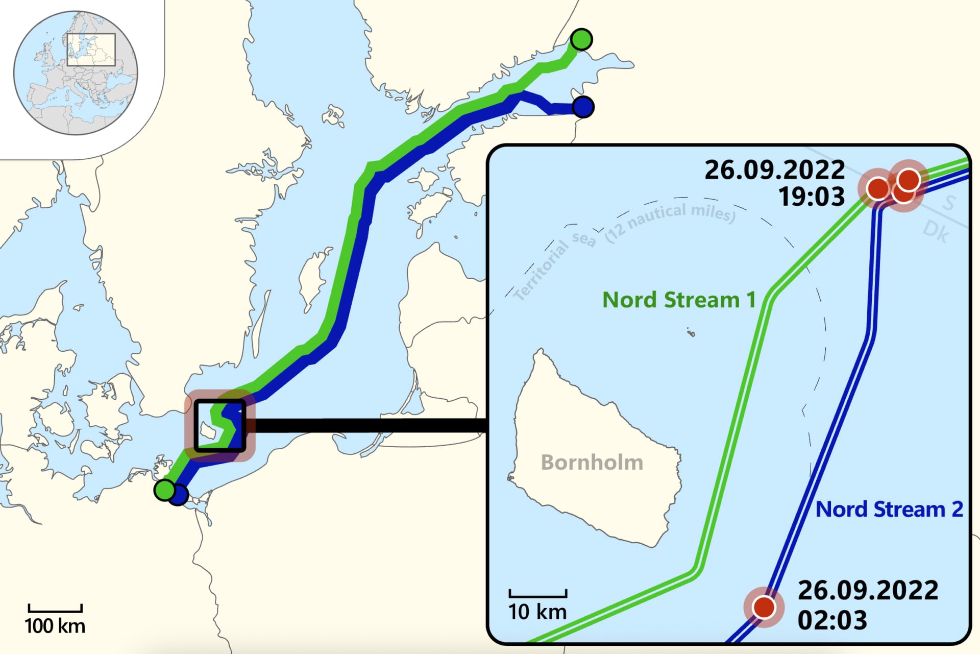 sabotage nord stream gazoduc russe 2022 carte