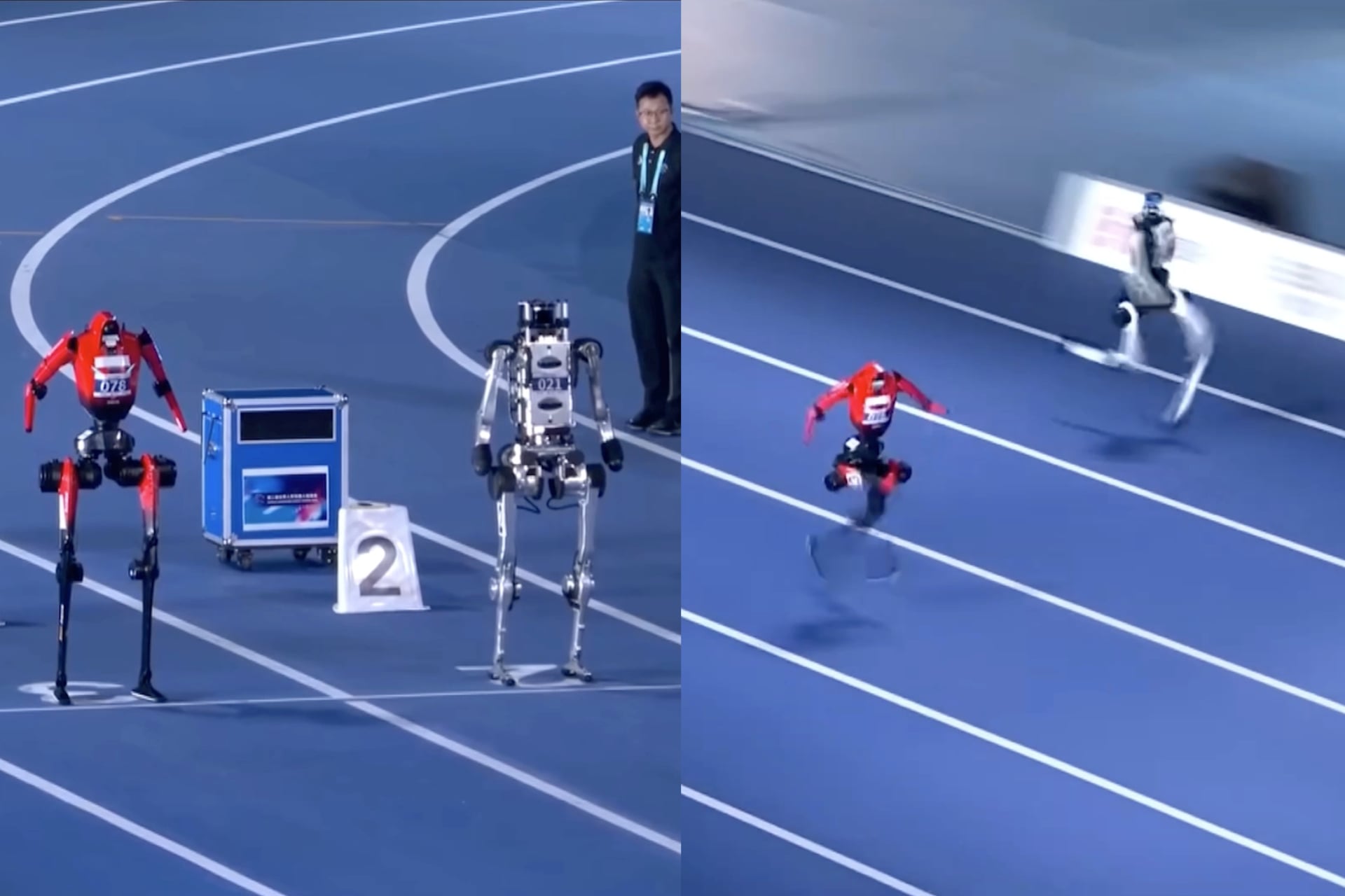 Tiangong Ultra Vs Lightning 100 M Course Jeux Robots Humanoides Pekin 2026