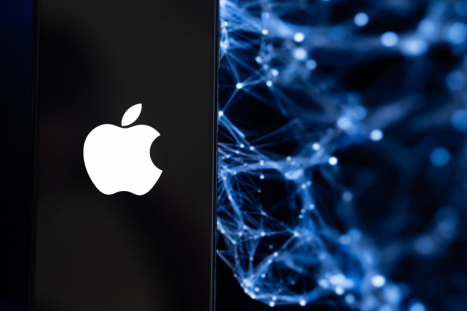 Apple iPhone Logo Intelligence Artificielle Acquisition Image